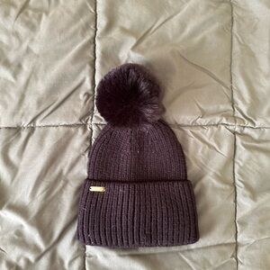 Cozy Black Pom-Pom Beanie